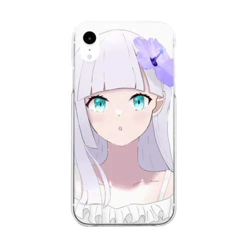 白髪ちゃん Clear Smartphone Case