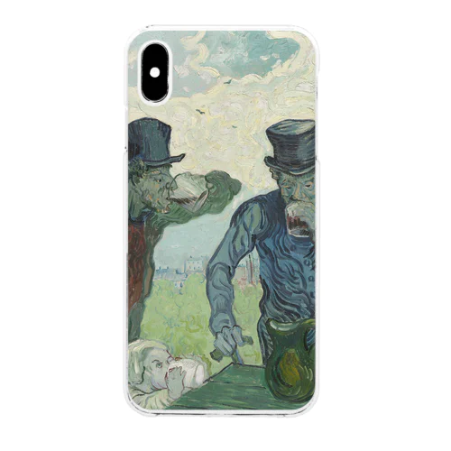 005-023　ゴッホ　『The Drinkers』　クリア　スマホケース　iPhone XSMax専用デザイン　CC7 Clear Smartphone Case