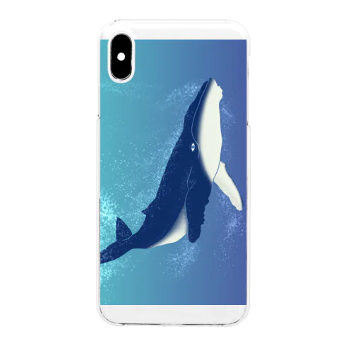 泳ぐクジラ Clear Smartphone Case