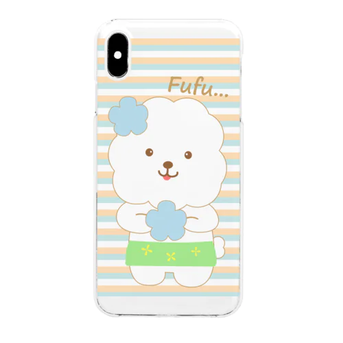 aloha!!!ビションフリーゼ犬【ふぅふぅ】スマホケース Clear Smartphone Case