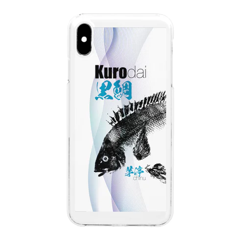 黒鯛_チヌ魚拓スマホケース003 Clear Smartphone Case