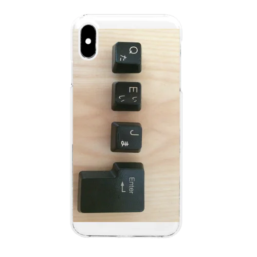 QEJえんたー Clear Smartphone Case