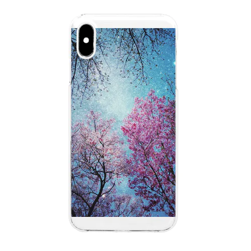 桜×宇宙 Clear Smartphone Case