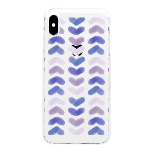 wave _purple Clear Smartphone Case