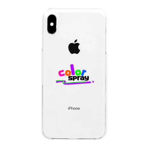 colour spray クリアスマホケース