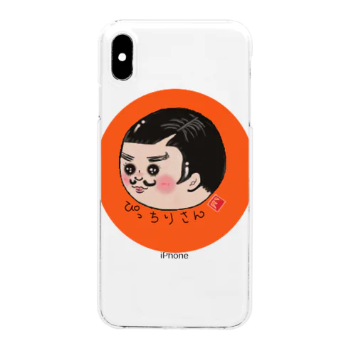 ぴっちりさん Clear Smartphone Case