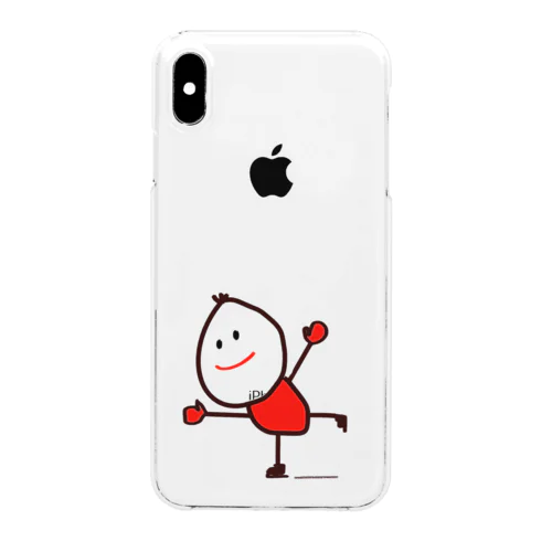 スケートくん Clear Smartphone Case