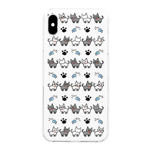 ねこねこスマホケース Clear Smartphone Case