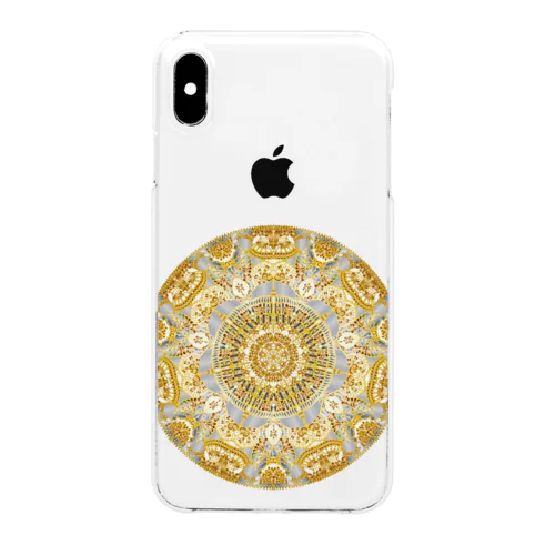 黄金色の曼荼羅 Clear Smartphone Case