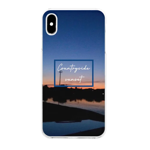 Countryside sunset 〜田舎の夕焼け〜 Clear Smartphone Case