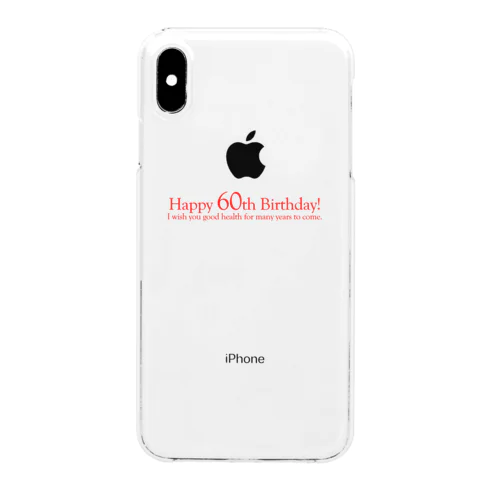 Happy 60th Birthday 還暦祝い Clear Smartphone Case