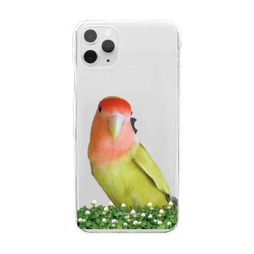 コザクラインコ（ガーデン/イエロー） Clear Smartphone Case