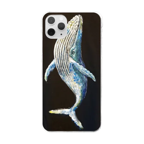 昇りクジラ Clear Smartphone Case