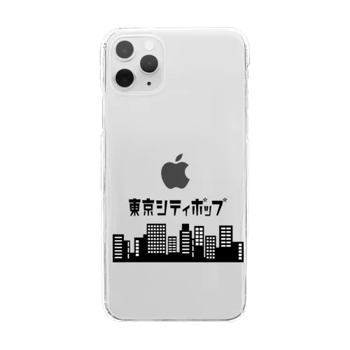 東京シティポップ Clear Smartphone Case