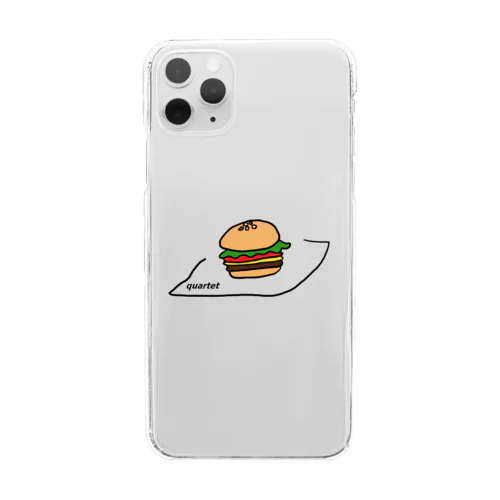 Quartet 　hamburger Clear Smartphone Case