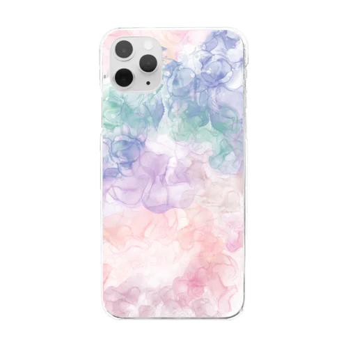 アルコールインクアート Clear Smartphone Case