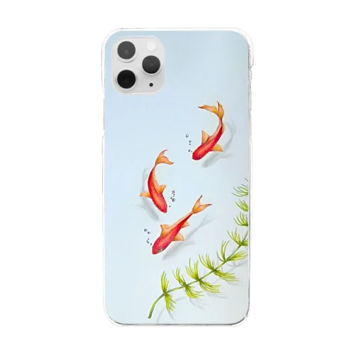 遊ぶ金魚 Clear Smartphone Case
