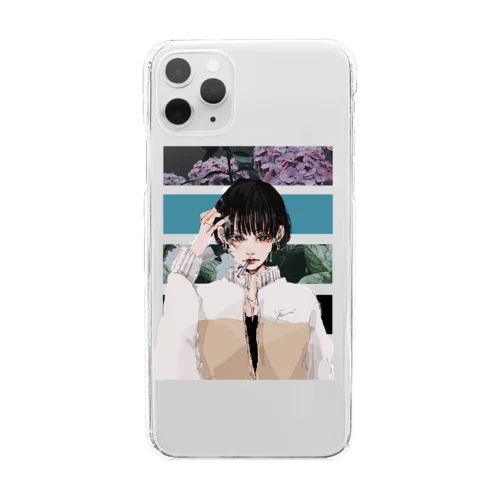 梅雨の紫陽花 Clear Smartphone Case