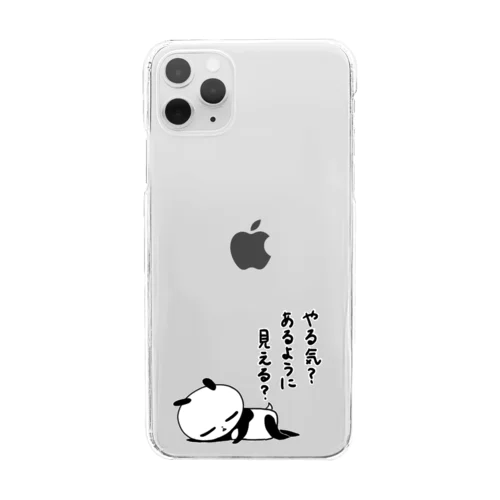 ささくれパンダ Clear Smartphone Case