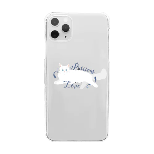 寵愛のお姫さま/ブルー Clear Smartphone Case