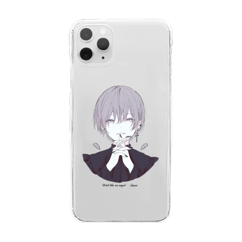 あくまくん Clear Smartphone Case