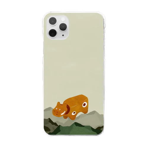 かんてつあかべこ Clear Smartphone Case