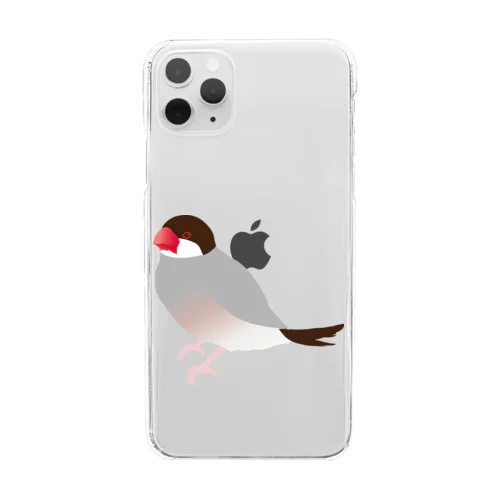 ノーマル文鳥さん Clear Smartphone Case