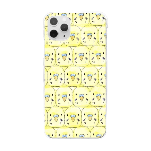 セキセイインコ （イエロー） Clear Smartphone Case