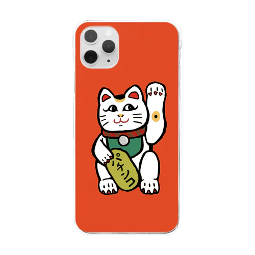 開運招き猫(パチンコ) Clear Smartphone Case