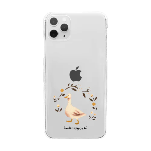 かわいいガチョウ Cute goose Clear Smartphone Case