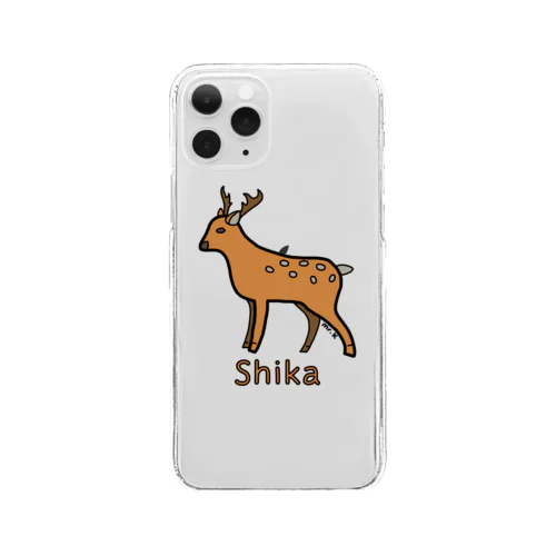 Shika (シカ) 色デザイン クリアスマホケース