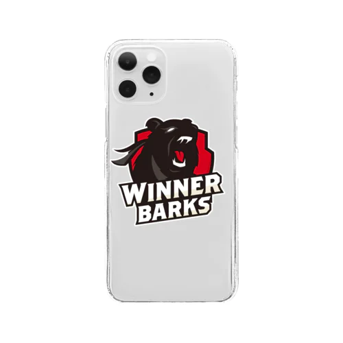 WinnerBarksチームロゴ クリアスマホケース