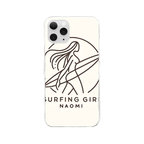 「サーフィンクィーン NAOMI」 Clear Smartphone Case