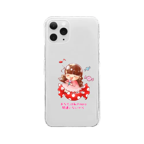 キャンディーおしのちゃん Clear Smartphone Case