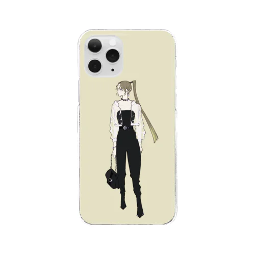 モード系女子 Clear Smartphone Case