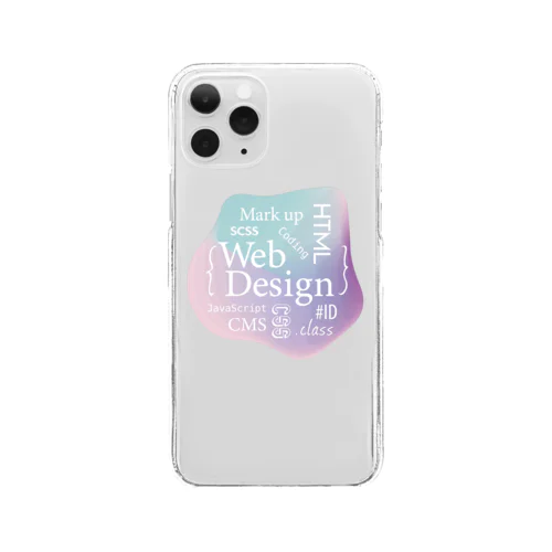 ウェブデザイン タイポグラフィ Clear Smartphone Case