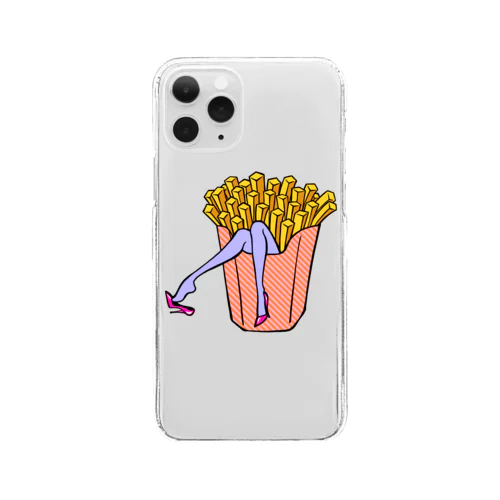 誘惑の🍟フライドポテト　 Clear Smartphone Case