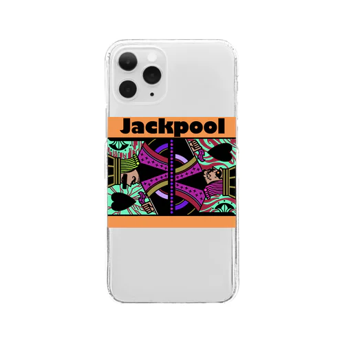 Jackpoolトランプ柄 クリアスマホケース