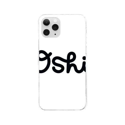 •Oshi• white sq Clear Smartphone Case