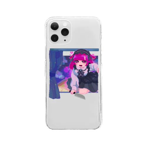 窓からヤンデレ少女 Clear Smartphone Case