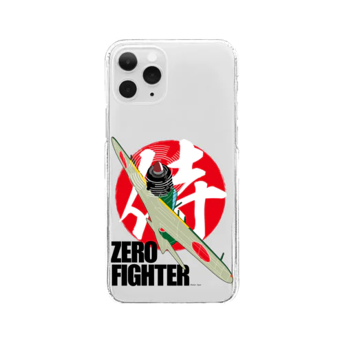 ZERO FIGHTER 空の侍 Clear Smartphone Case