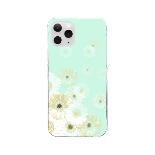 Flower アディクション　グリーン Clear Smartphone Case