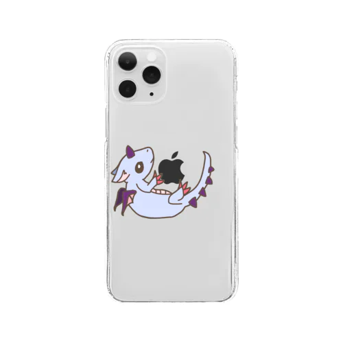 【ひっくりがえりドラゴン】 Clear Smartphone Case