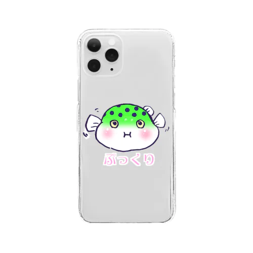 ミドリフグ 「ぷっくり」 Clear Smartphone Case