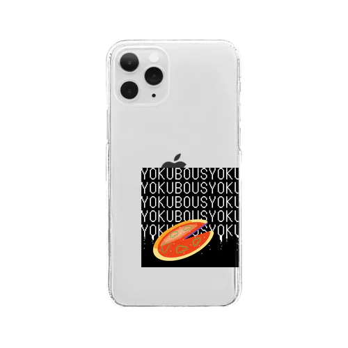 よくぼうしょく Clear Smartphone Case