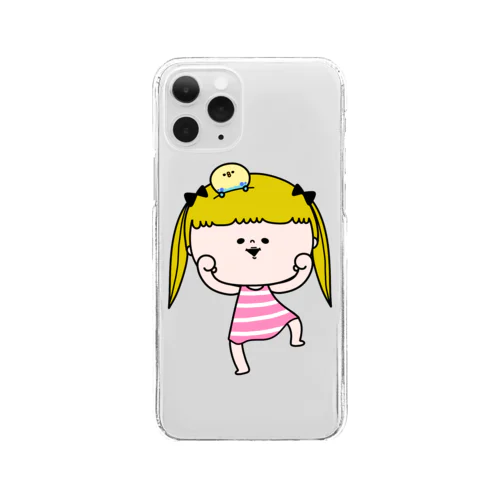 ウキウキみーちゃん Clear Smartphone Case