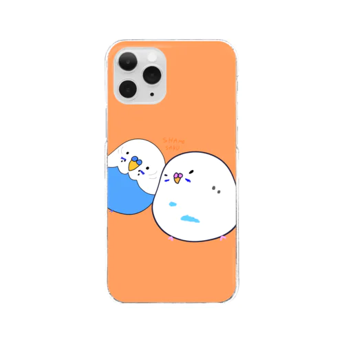 仲良しインコ Clear Smartphone Case