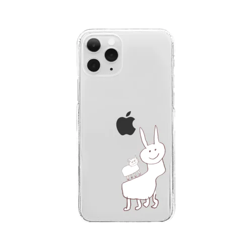 絵心動物 Clear Smartphone Case