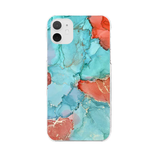 art://red×emeraldgreen Clear Smartphone Case