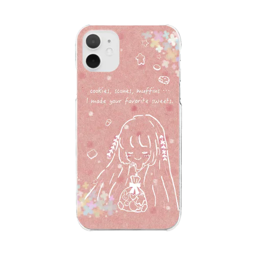 ハンドメイドスイーツ♡  Clear Smartphone Case